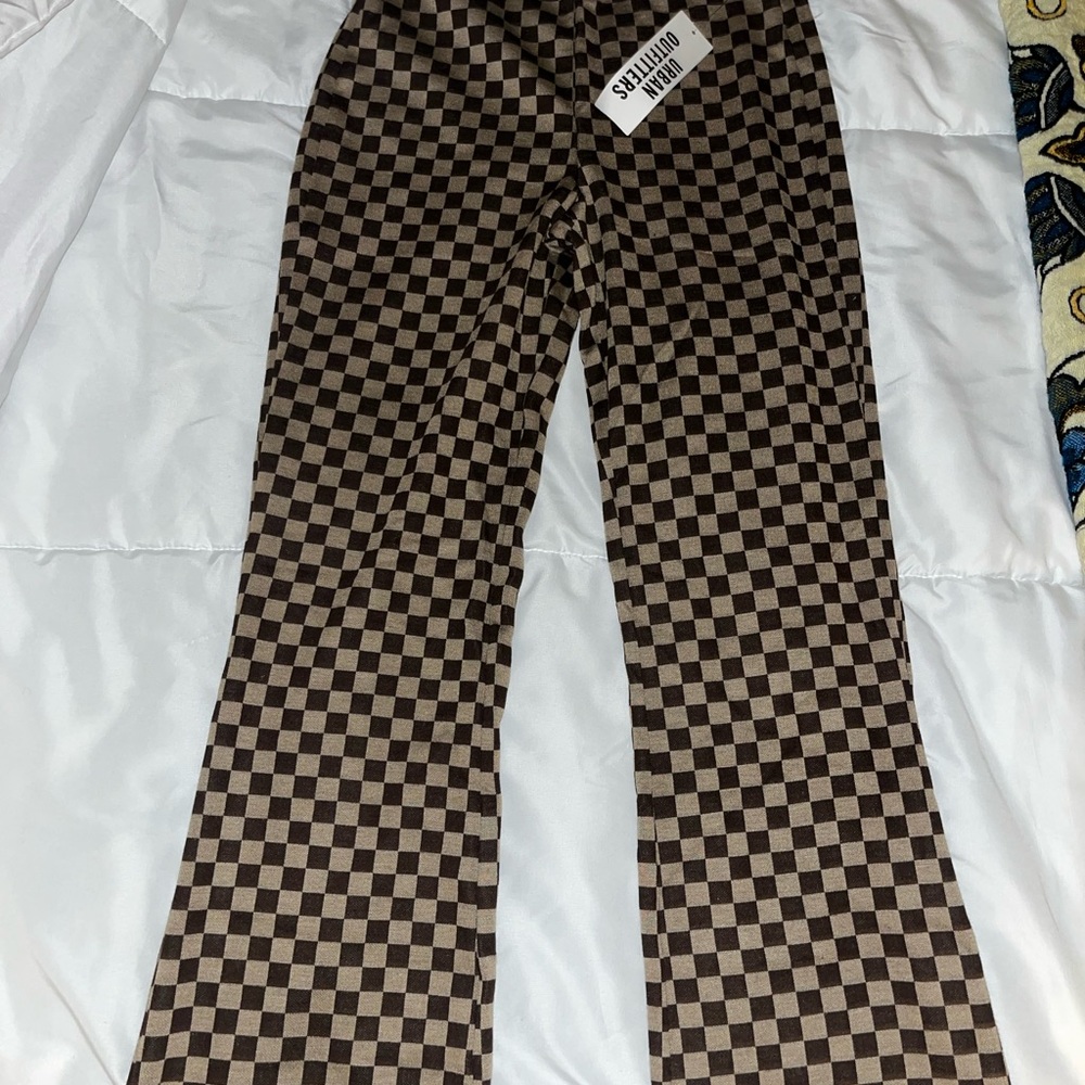 SOLD Urban Outfitters Brown and Black Casual Wide-Leg Pants